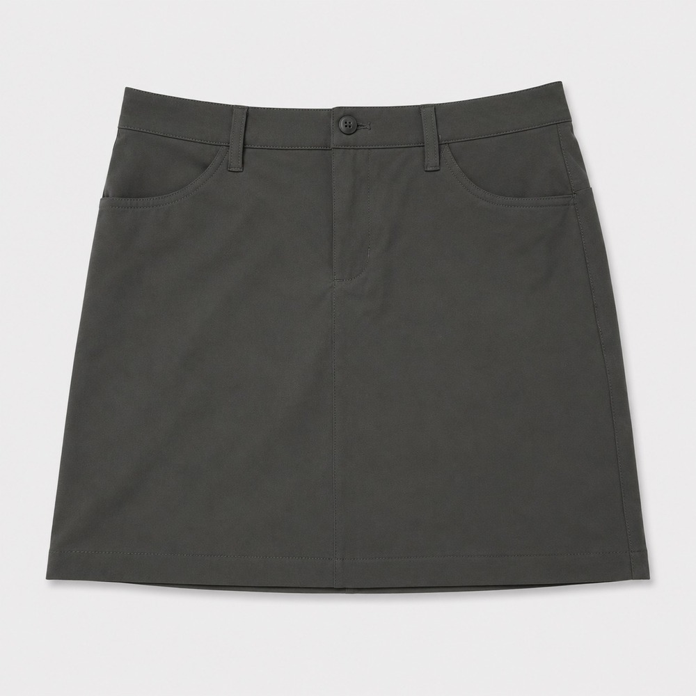 Eddie Bauer Skort Womens 6 Gray Stretch Golf Hiking Outdoor Performance